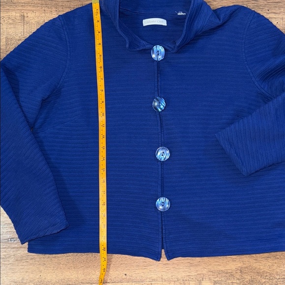 COLDWATER CREEK Blue Button-Up Jacket - Picture 8 of 10